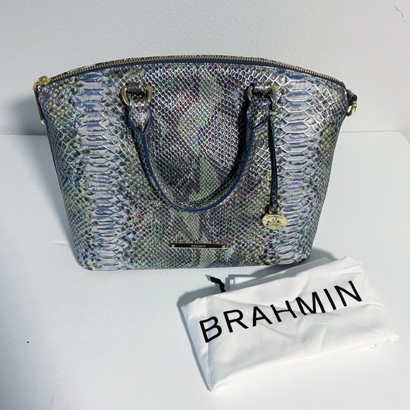 Brahmin Bags Brahmin Satchel Purse Melbourne Ombre Snake Print